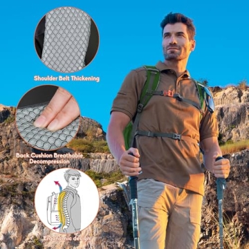 N NEVO RHINO Lightweight Hiking Backpack 25L Travel Pack