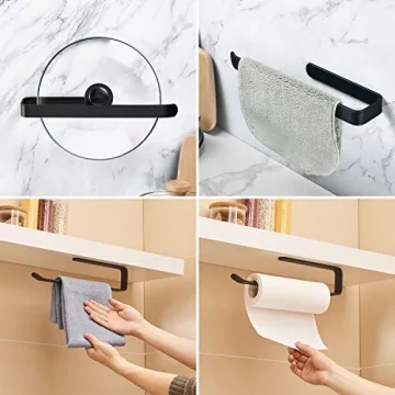 Self-Adhesive Paper Towel Holder for Efficient Kitchen Space