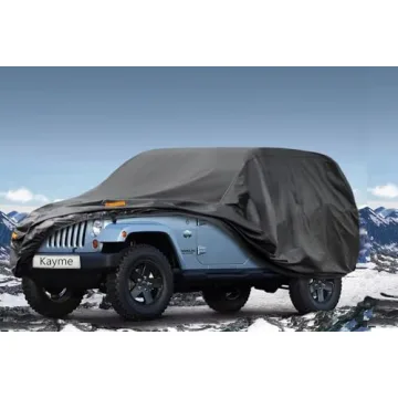 Kayme 7 Layers Car Cover for Jeep Wrangler 4 Dr UV Protection