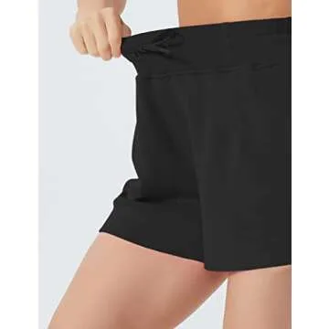 High Waisted Summer Workout Lounge Shorts with Pockets