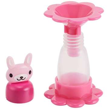 CuteZCute Bento Soy Sauce Case Container Set with Funnel, 3 Bottles (5ml Each), 1 Funnel, 1 Stand, Multicolor, 2" L x 0.5" H, Playful, Whimsical