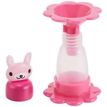 CuteZCute Bento Soy Sauce Case Container Set with Funnel, 3 Bottles (5ml Each), 1 Funnel, 1 Stand, Multicolor, 2" L x 0.5" H, Playful, Whimsical