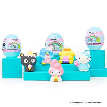 Hamee Sanrio Hello Kitty and Friends [Surprise Blind Capsule] Cute Water Filled Squishy Toy [Birthday Gift Bags, Party Favors, Gift Basket Filler, Stress Relief Toys] - Surprise (Random - 1 PC.)