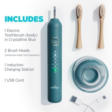 Eco-Friendly Lumineux Electric Toothbrush with Bamboo Heads