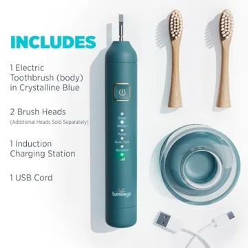 Eco-Friendly Lumineux Electric Toothbrush with Bamboo Heads