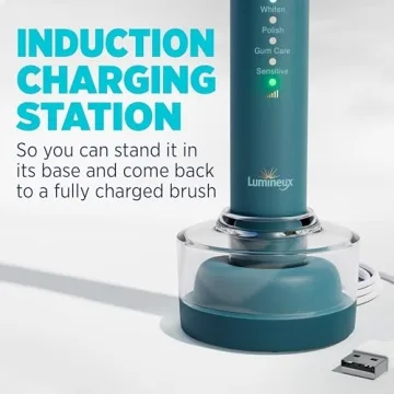 Eco-Friendly Lumineux Electric Toothbrush with Bamboo Heads