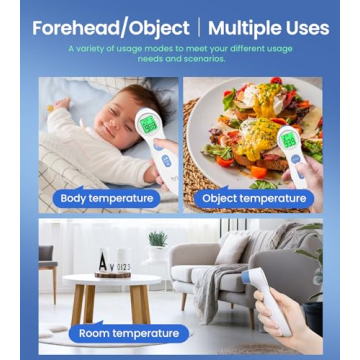 Fast Accurate Touchless Forehead Thermometer for All Ages