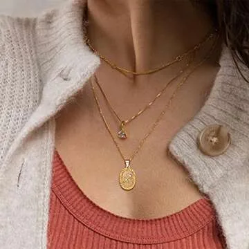 FOCALOOK Aquarius Gold Necklace - Zodiac Constellation Jewelry