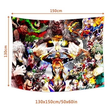 MEWE My Hero Academia Tapestry - Vibrant Wall Decor