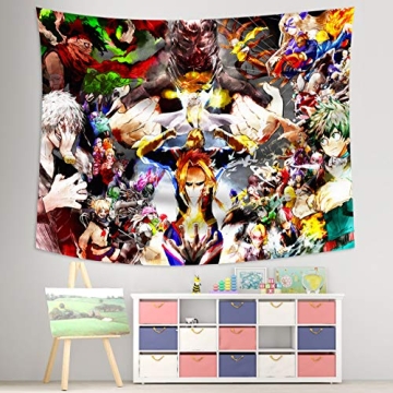 MEWE My Hero Academia Tapestry - Vibrant Wall Decor