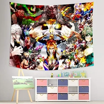 MEWE My Hero Academia Tapestry - Vibrant Wall Decor