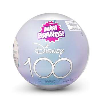 Mini Brands Disney 100 Platinum Capsule by ZURU Limited Edition with Platinum Minis, Celebrate Disne...