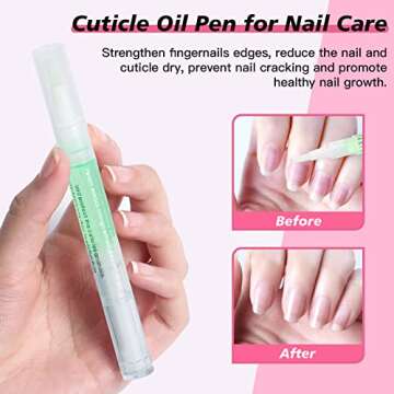XIFEPFR Cuticle Remover Kit - 6.09 Oz Cuticle Remover Cream with Cuticle Trimmer, Cuticle Nipper, Cuticle Pusher, Cuticle Oil Pen for Professional Manicure Nail Cuticle Care Home DIY, Gifts for Women