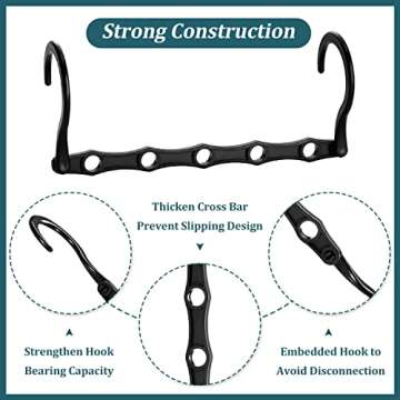 AMKUFO 6 Pack-Closet-Organizers-and-Storage, Magic-Hangers-Space-Saving-for-Clothes, Closer-Organizer-for-Closet-Organization, Space-Saver-Hanger-Organizer-for-Multipurpose, Dorm-Room-Essentials