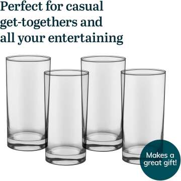 Libbey Tumbler Drinking Glasses Set of 8
