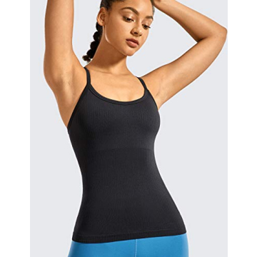CRZ YOGA Seamless Tank Top Women Breathable Built-in Bra
