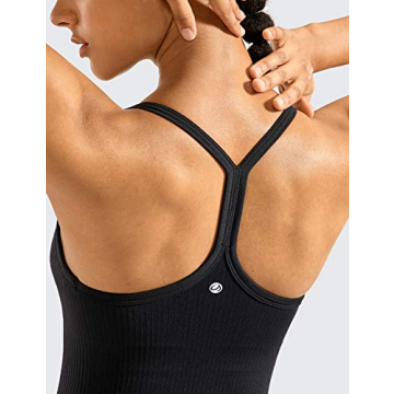 CRZ YOGA Seamless Tank Top Women Breathable Built-in Bra