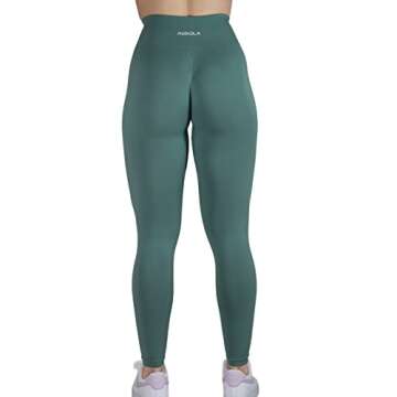 AUROLA Dream Collection Workout Leggings for Women High Waist Seamless Scrunch Athletic Running Gym Fitness Active Pants Sagebrush Green XS