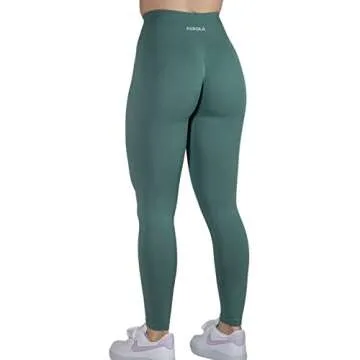 AUROLA Dream Collection Workout Leggings for Women High Waist Seamless Scrunch Athletic Running Gym Fitness Active Pants Sagebrush Green XS