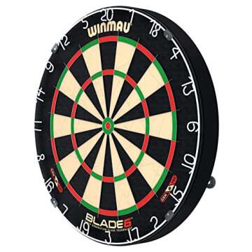 WINMAU Darts Blade 6 Professional Bristle Dartboard with Official Tournament Specifications | Endors...