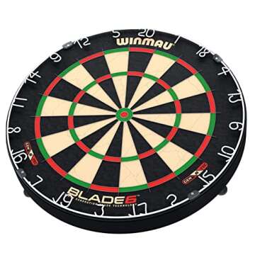 WINMAU Darts Blade 6 Professional Bristle Dartboard with Official Tournament Specifications | Endorsed by The PDC