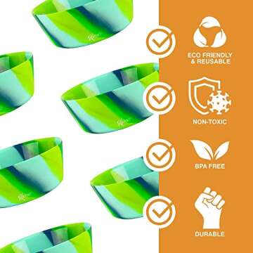Silipint Unbreakable Silicone Bowls - Versatile & Fun!