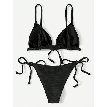 Stylish SweatyRocks Women's 2 Piece Tie Side Bikini Swimsuit