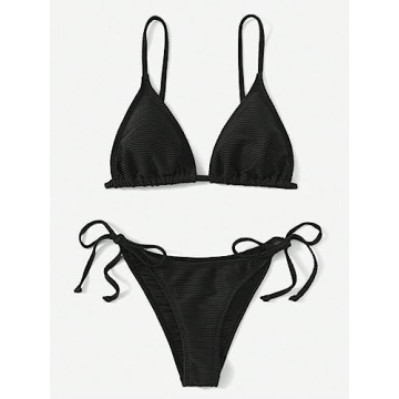 Stylish SweatyRocks Women's 2 Piece Tie Side Bikini Swimsuit