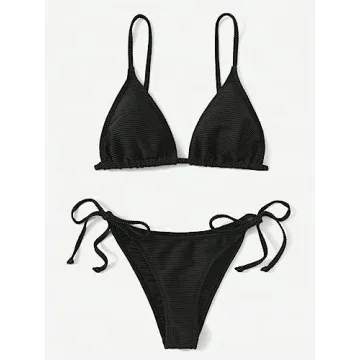 Stylish SweatyRocks Women's 2 Piece Tie Side Bikini Swimsuit