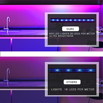KFK Ultra Bright 50ft LED Light Strips for Your Home