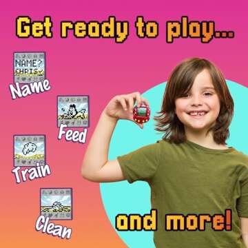 Giga Pets Bit Bunnies Interactive Digital Pet Toy, Upgraded Collector’s Edition Virtual Pets for Kids, 600+ Animations, 90’s Gaming, Boys, Girls Toys