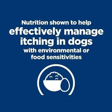 Hill's Prescription Diet Derm Complete Skin & Food Sensitivities Dry Dog Food, Rice & Egg Recipe, Veterinary Diet, 24 lb. Bag