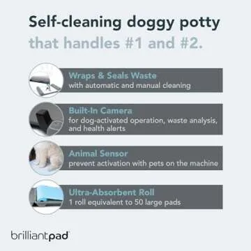 BrilliantPad Smart Indoor Dog Potty | Self Cleaning