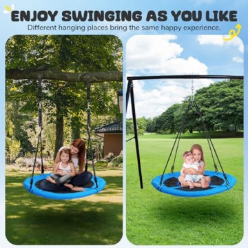Trekassy 40 Inch Saucer Swing for Kids and Adults