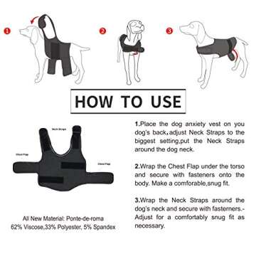 Cattamao Dog Anxiety Relief Coat for Calm and Comfort