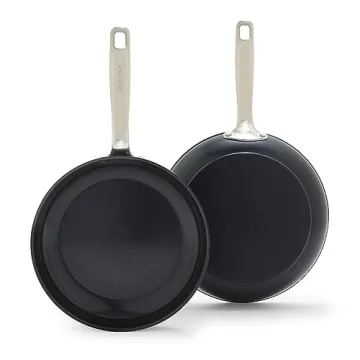GreenPan Chatham Prime Midnight 8" and 10" Frying Pan Set for Healthy Cooking