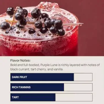 De Soi Purple Lune by Katy Perry - Sparkling Beverages, Natural Botanical, Adaptogen Drink, Tart Cherry, Reishi Mushroom, Lion's Mane, L-Theanine, Vegan, Gluten-Free, Ready to Drink 4-pack cans(8 fl oz)