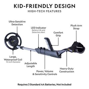 National Geographic Junior Metal Detector for Easy Treasure Hunting