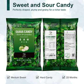 Soeos Guava Hard Candy - Classic Chinese Treat 16 oz