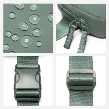 Belt Bag for Women Two-Way Zipper Cross Body Fanny Pack Fashion Waist Packs Everywhere Belt Bag with Adjustable Strap Gifts for Teen Girls Women Men (Green)