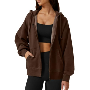 Cozy QINSEN Oversized Hooded Coat for Women