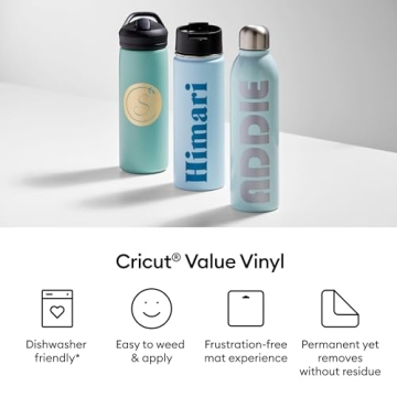 Cricut Value Permanent Vinyl Rainbow Sampler - 50 Sheets