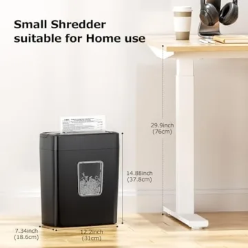 Bonsaii Paper Shredder with 8-Sheet Capacity