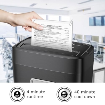 Bonsaii Paper Shredder with 8-Sheet Capacity