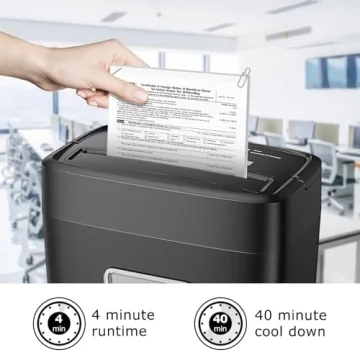 Bonsaii Paper Shredder with 8-Sheet Capacity