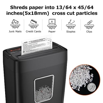 Bonsaii Paper Shredder with 8-Sheet Capacity