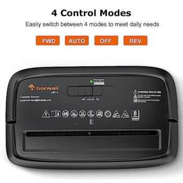 Bonsaii Paper Shredder with 8-Sheet Capacity