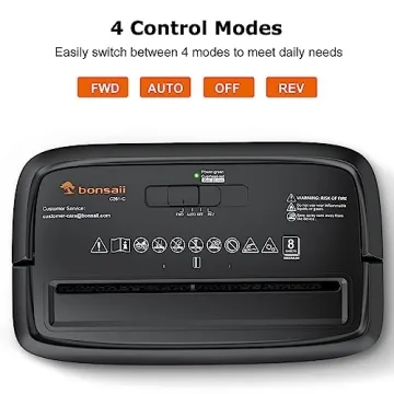Bonsaii Paper Shredder with 8-Sheet Capacity