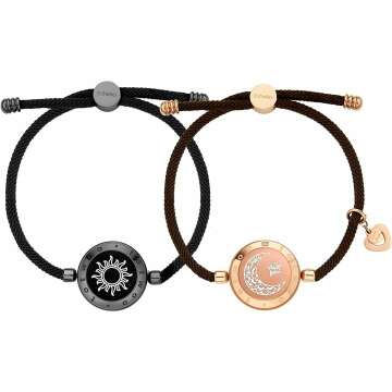 Couples Long Distance Touch Bracelets for Connection