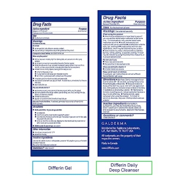 Differin Acne Skin Care Kit for Flawless Skin